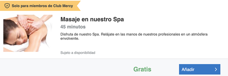 hotel miembros club extra masaje mirai