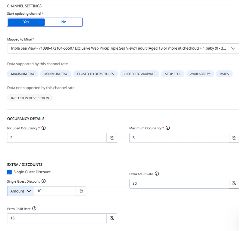 obp preu per ocupacio channel manager mirai