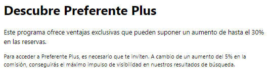 descubre preferente plus Booking.com Mirai