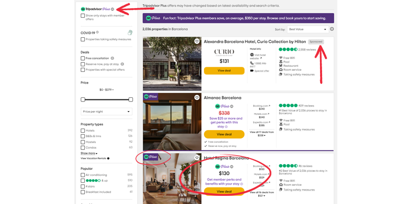 REWARD USUARIOS TRIPADVISOR PLUS mIRAI