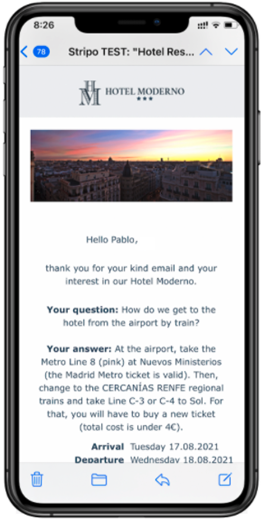 automatizacion email Mirai