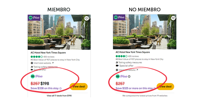 vista tripadvisor plus miembro Mirai